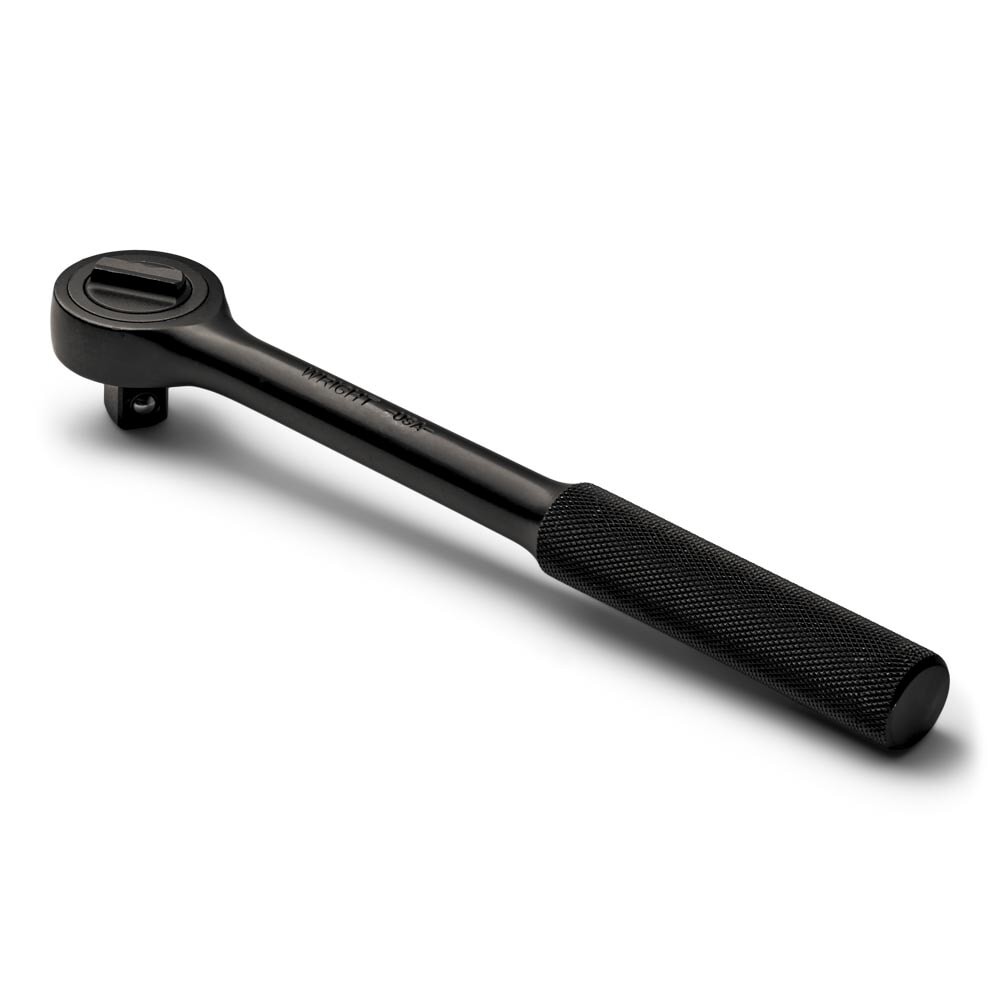 Wright 34426 1/2″ Drive Round Head Ratchet Black Knurled Handle 45 Teeth 10-1/4″