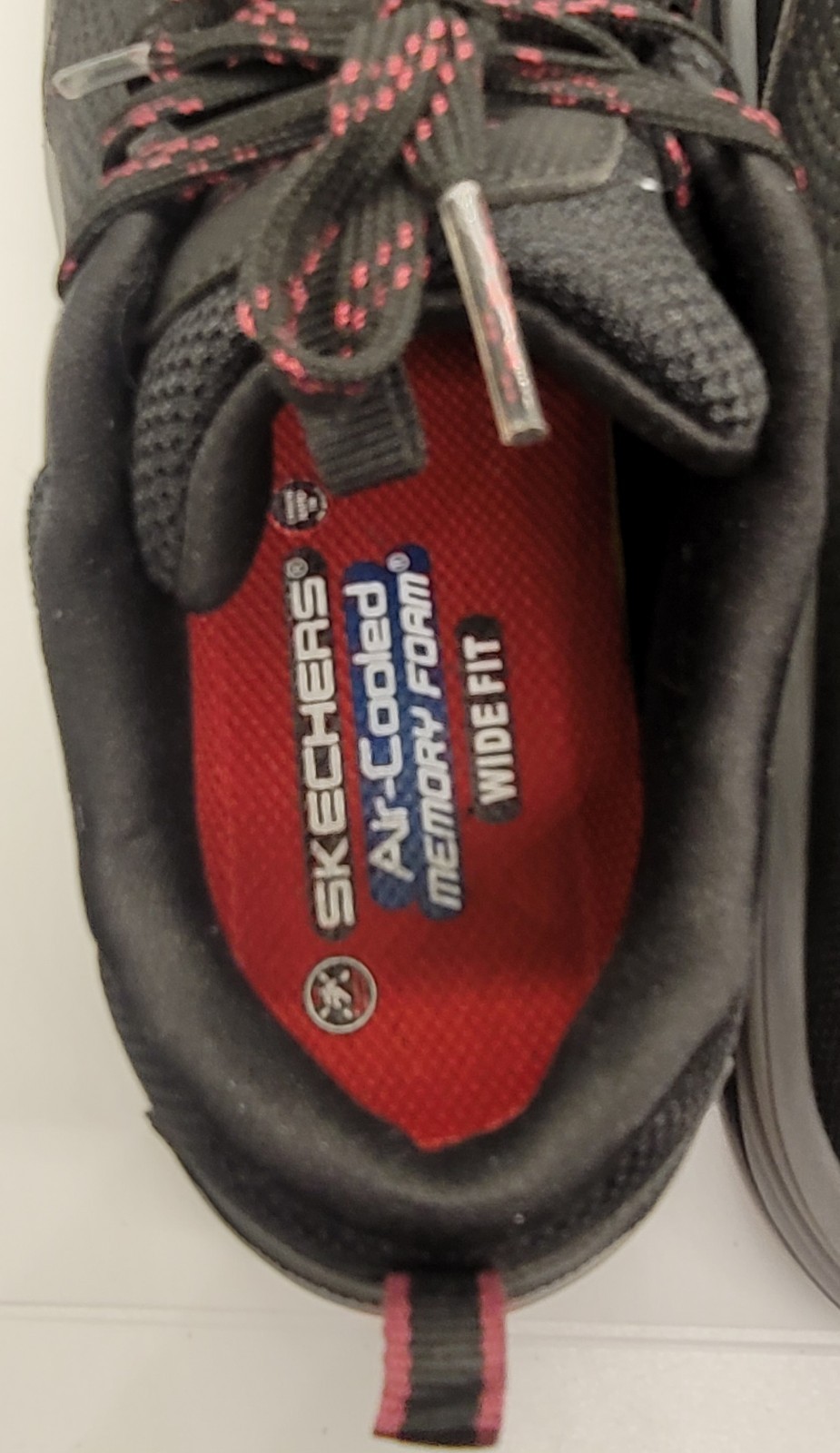 Skechers Work Women’s Size 9 Lace Up Shoes Black Safety Toe Wide Fit