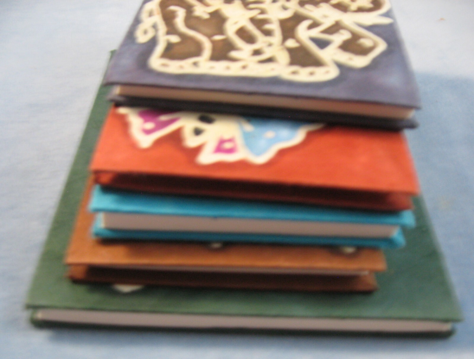 5 Handmade Natural Paper Blank Book-Journal-Diary-Notepad-Dream Book-Memo NOS