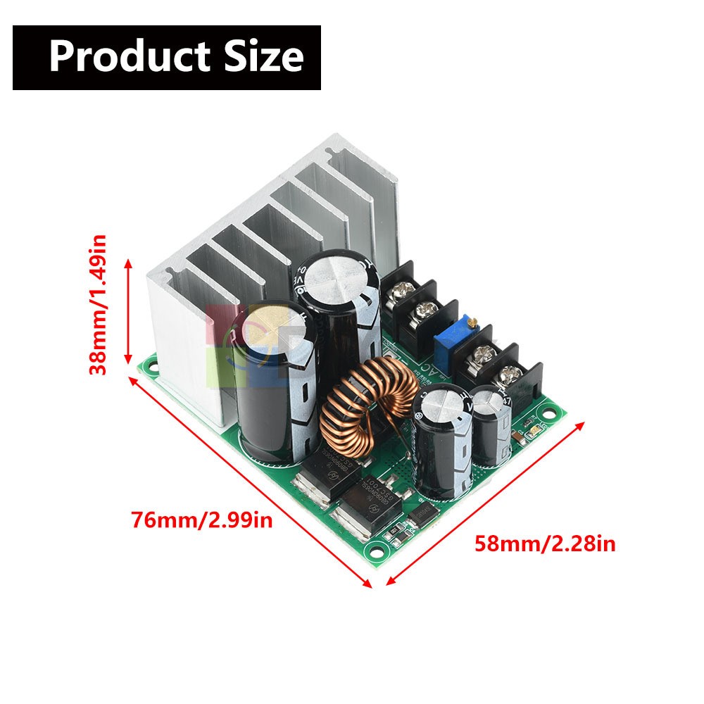 AC 5-25V/DC 8-38V To DC 3.3-32V Buck Power Module Adjustable Voltage Regulator