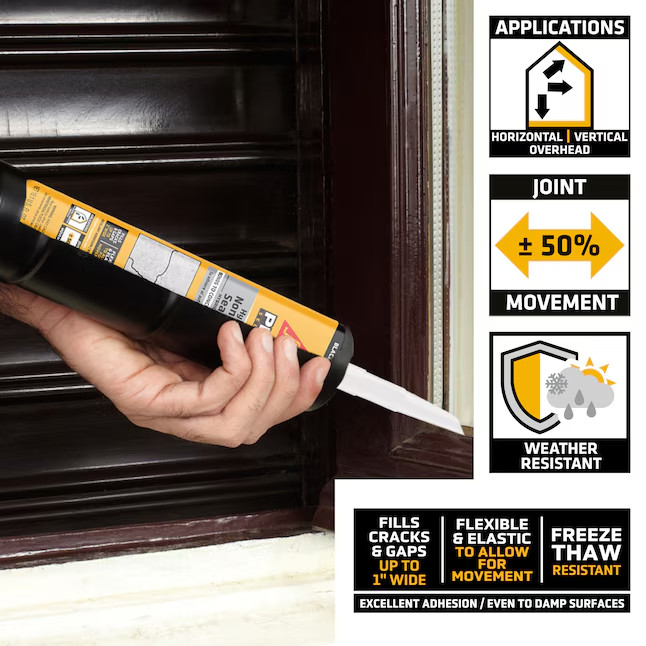 Sika Hybrid Non-Sag Sealant Fast Setting 10.1 -oz Concrete Sealant