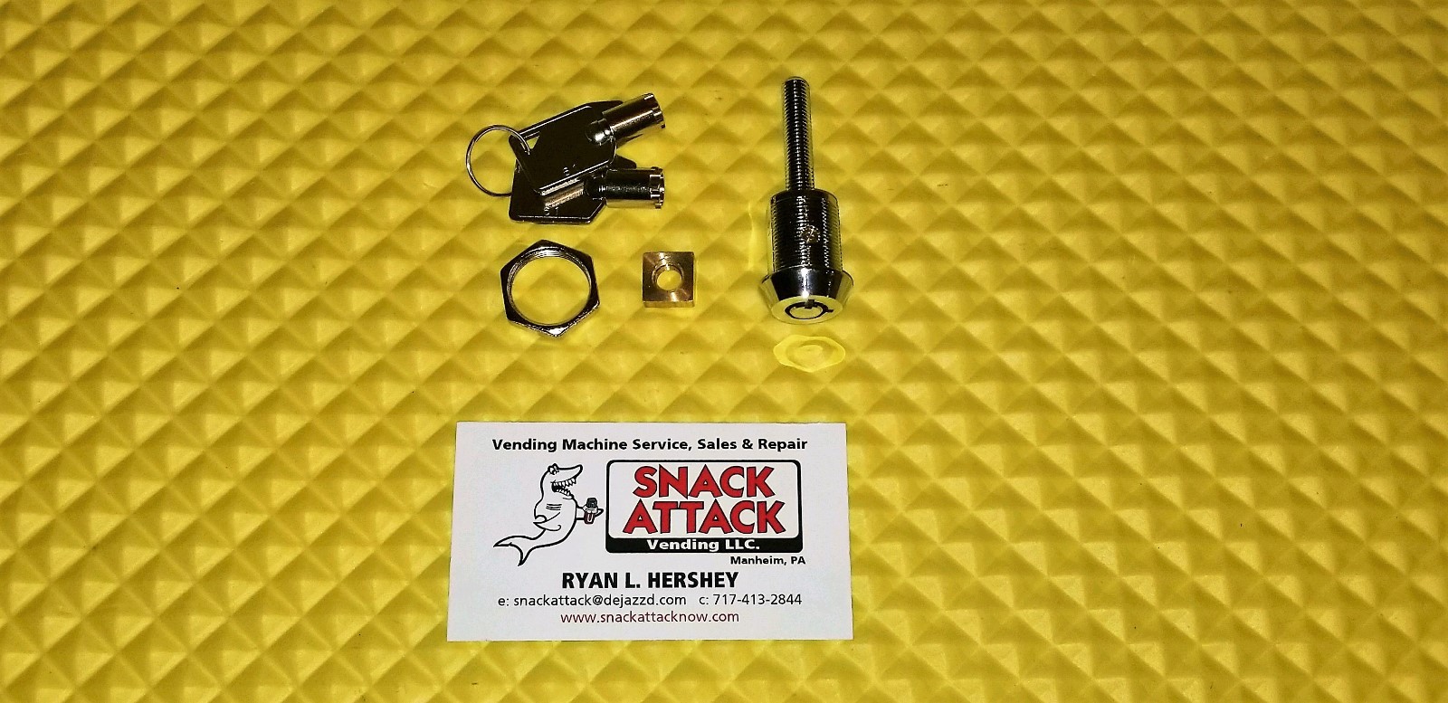 RS800, RS850, RC800, RC850 COMBO VENDING MACHINE #10001 DOOR LOCK & TUBULAR KEYS