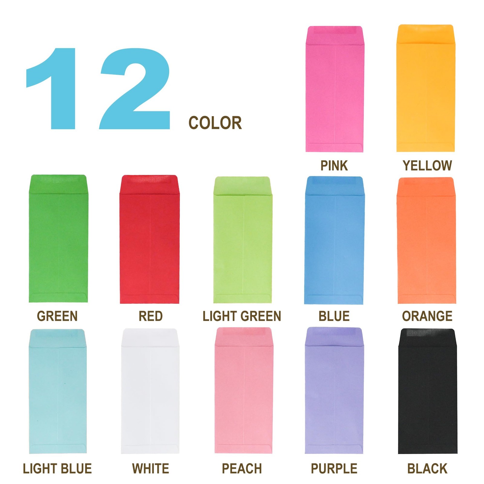 #7 120 Pieces Cash Envelopes 3.5″ x 6.5″ with Gummed Flap, Small Parts Envelo…