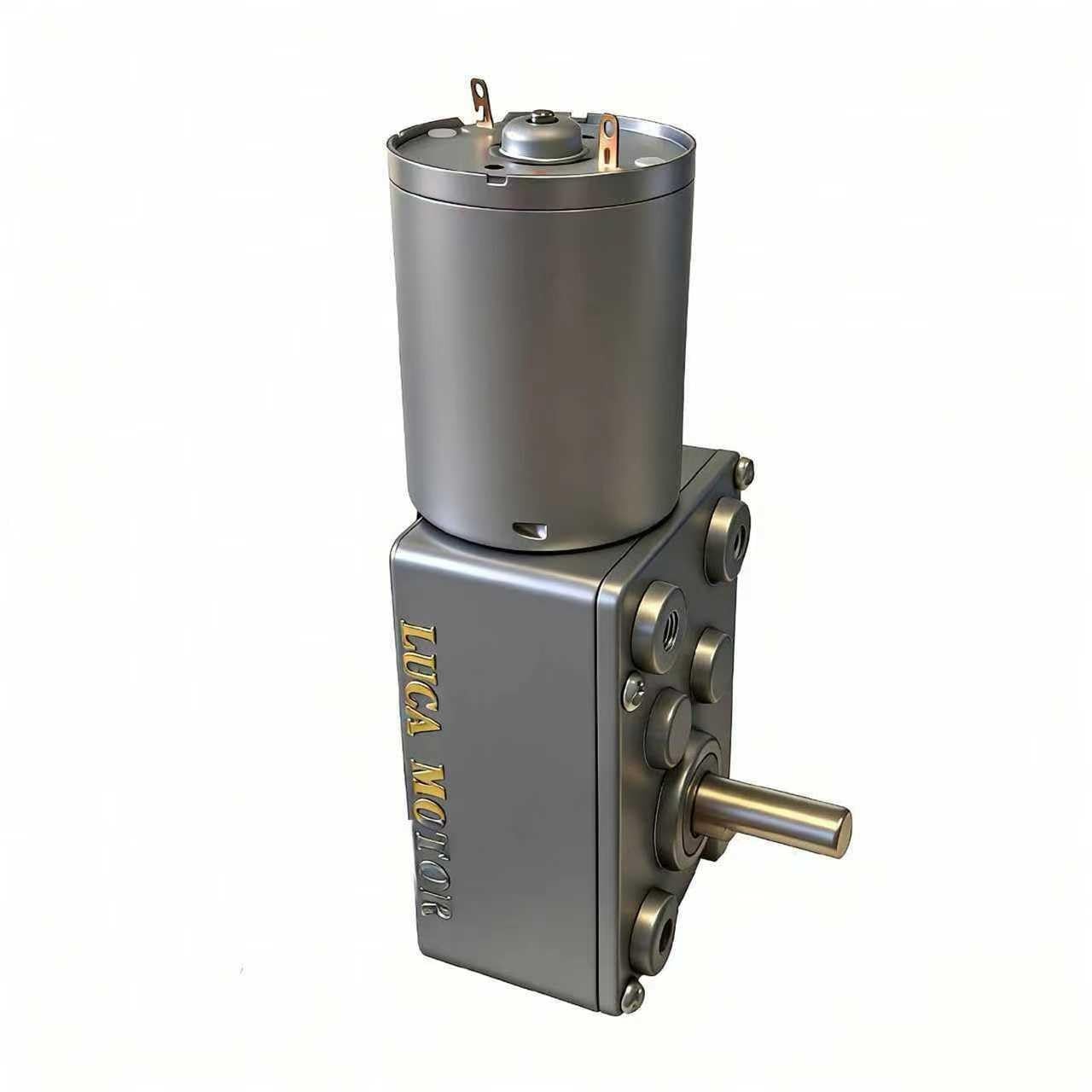 DC 12V 65RPM 0.75Kg.cm 6mm Single Shafts SelfLocking Reversible Worm Gear Mot…