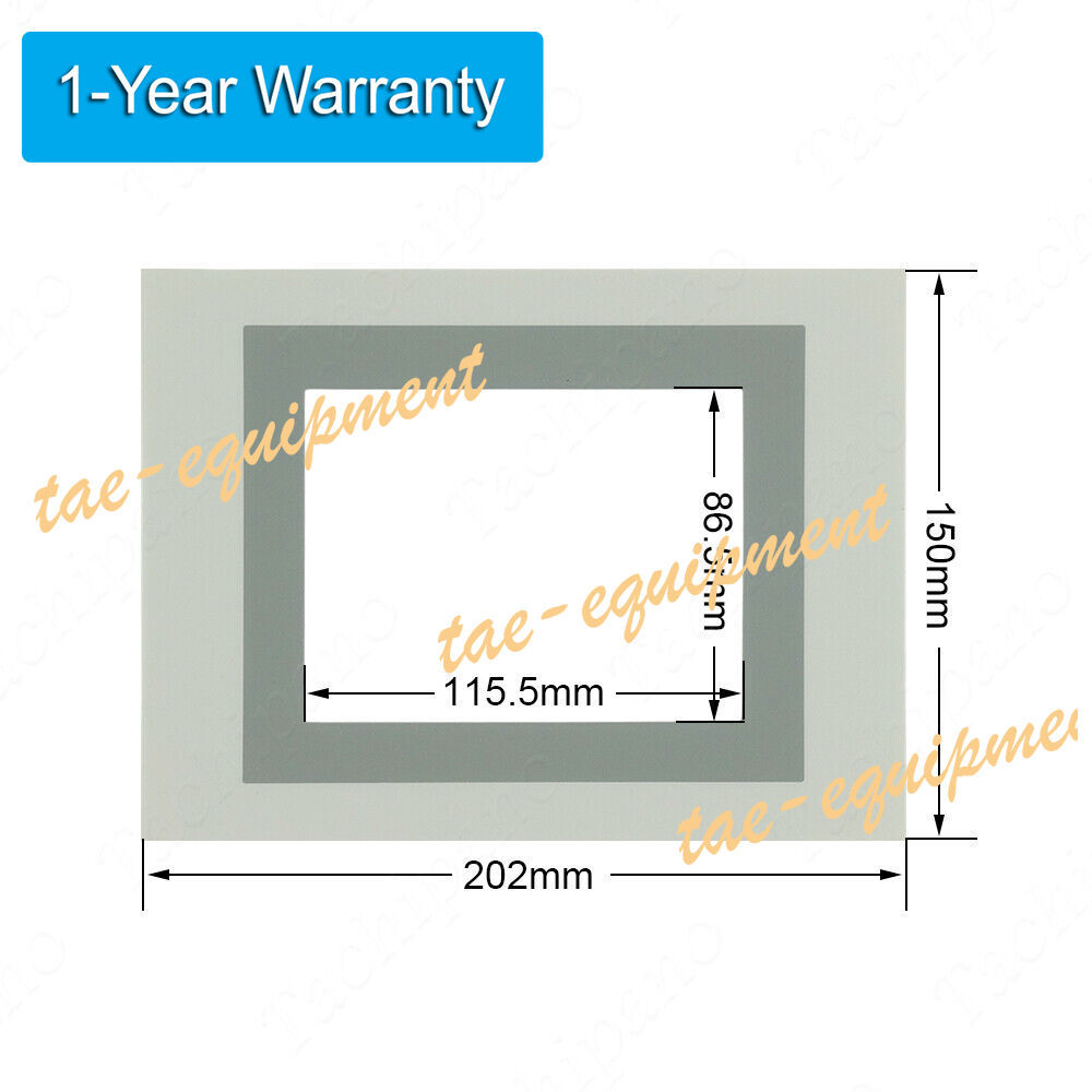 Touch Panel for P/N:80F3-A110-58050 S/N:0802004778 Glass with Front Overlay
