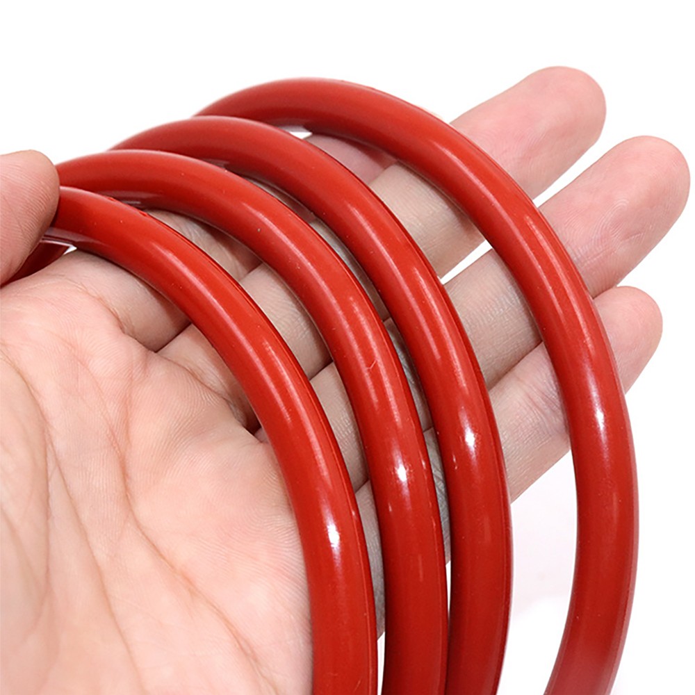 Red Silicone O Rings Seals 5.3mm Cross Section 30mm-530mm ID Food Grade O Ring
