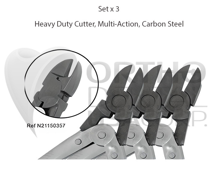 Orthodontic Pliers Hard Wire Cutters Set x 3 Made for USA Orthodentalusa Corp.