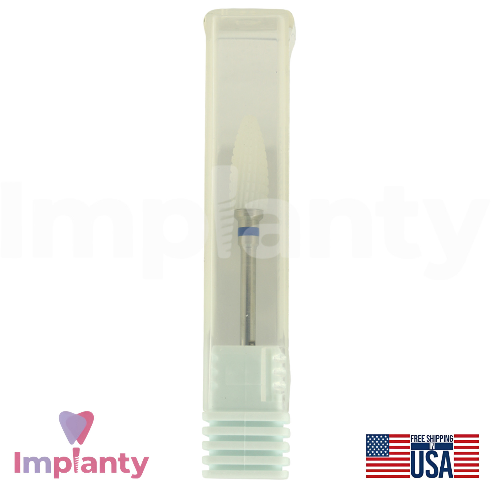 Zirconia Standard Grit Cross Cut BuIIet 6400501 Dental Bur Ø6.0mm x 14.5mm