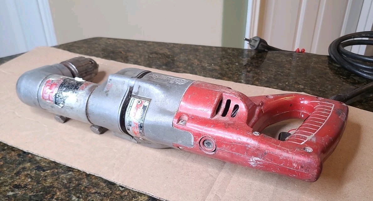 Milwaukee Heavy Duty 1/2″ Reversible Right Angle Drill 1101-1 4.5A