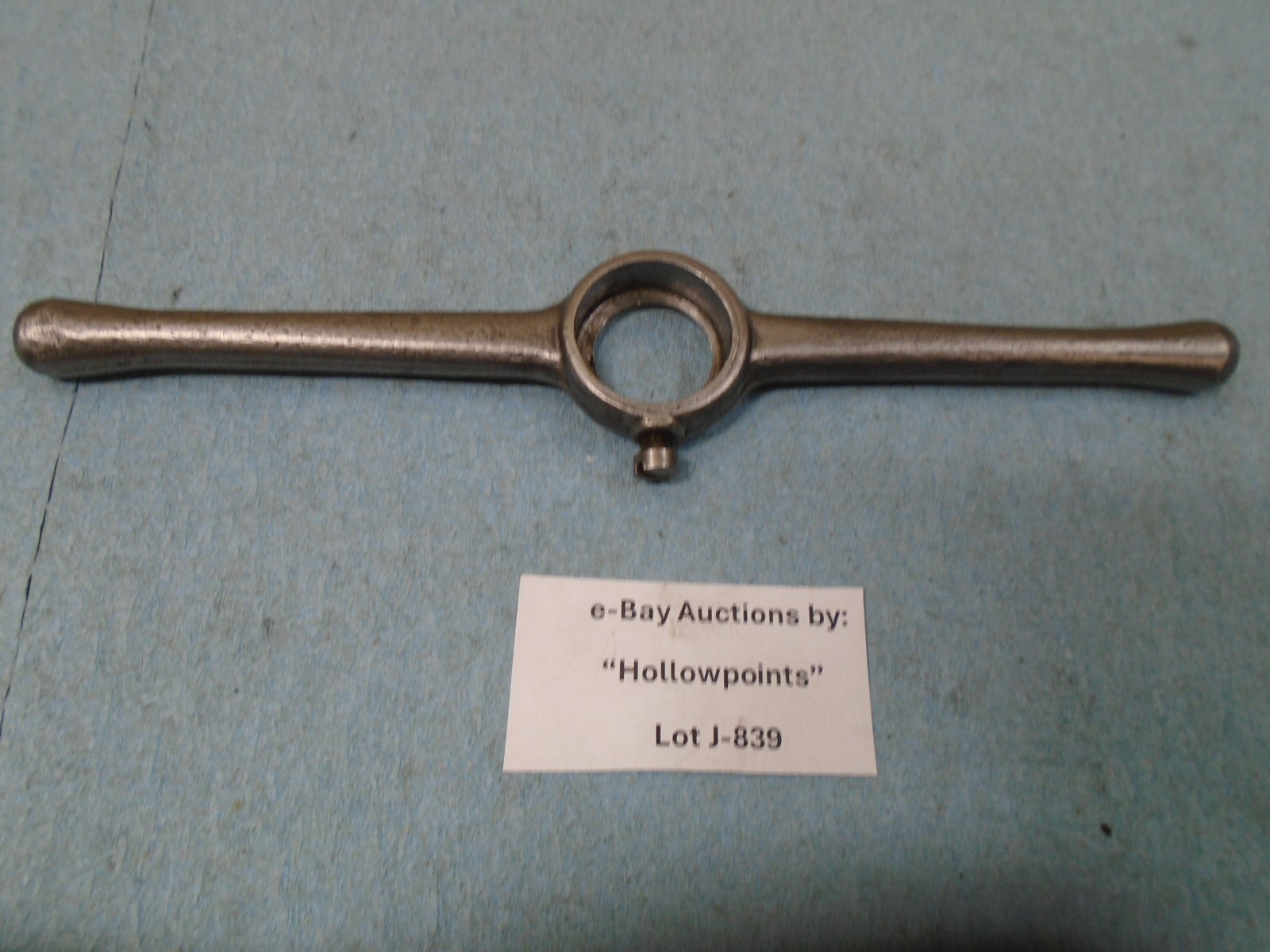 ACE No Name USA 1″ Round Forged Steel Die Handle Holder 8″ Long J839