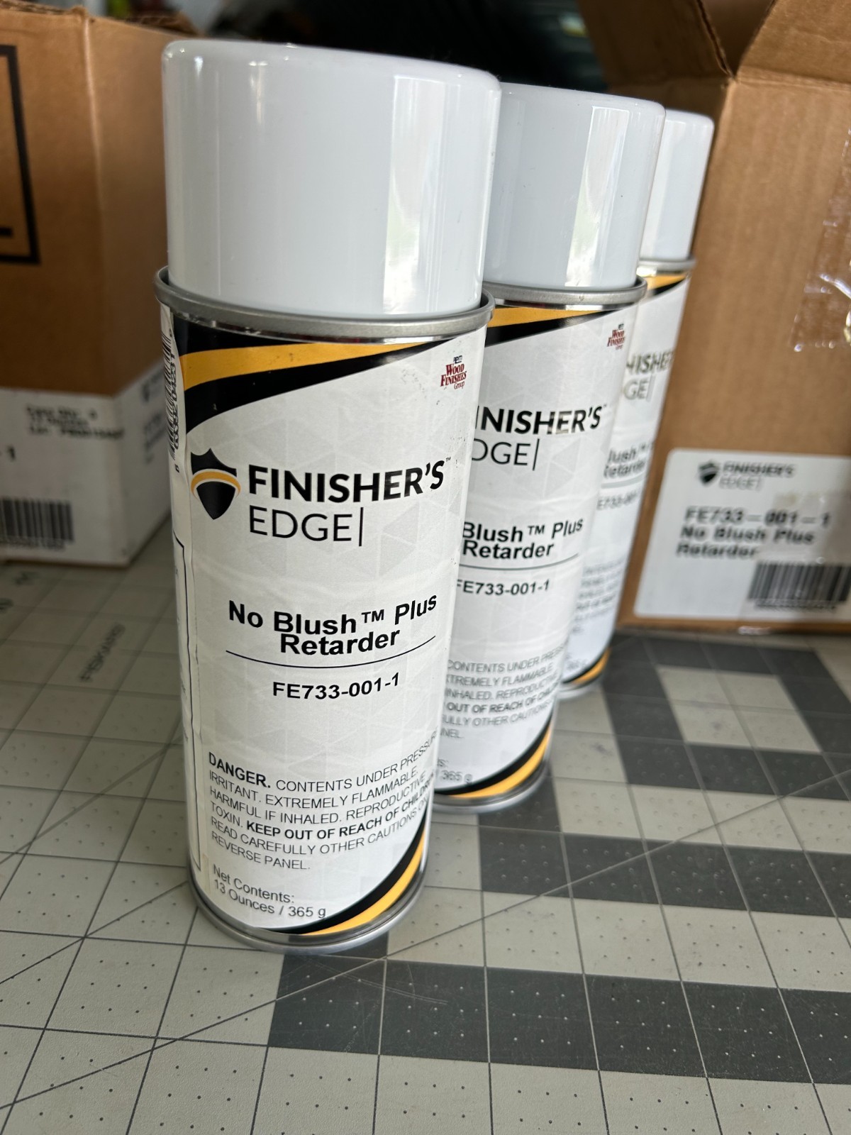 NOS 6-PACK LOT Finisher’s Edge Mohawk No Blush Retarder Spray Aerosol Can 13 oz