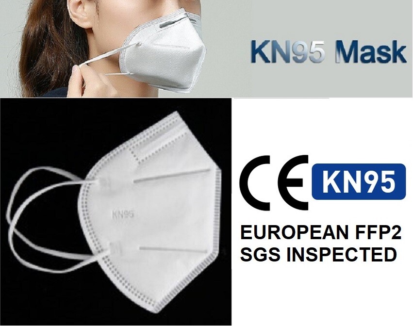 Face Mask Safety Protective 5 Layers Disposable KN95 Face Mask PK of 100