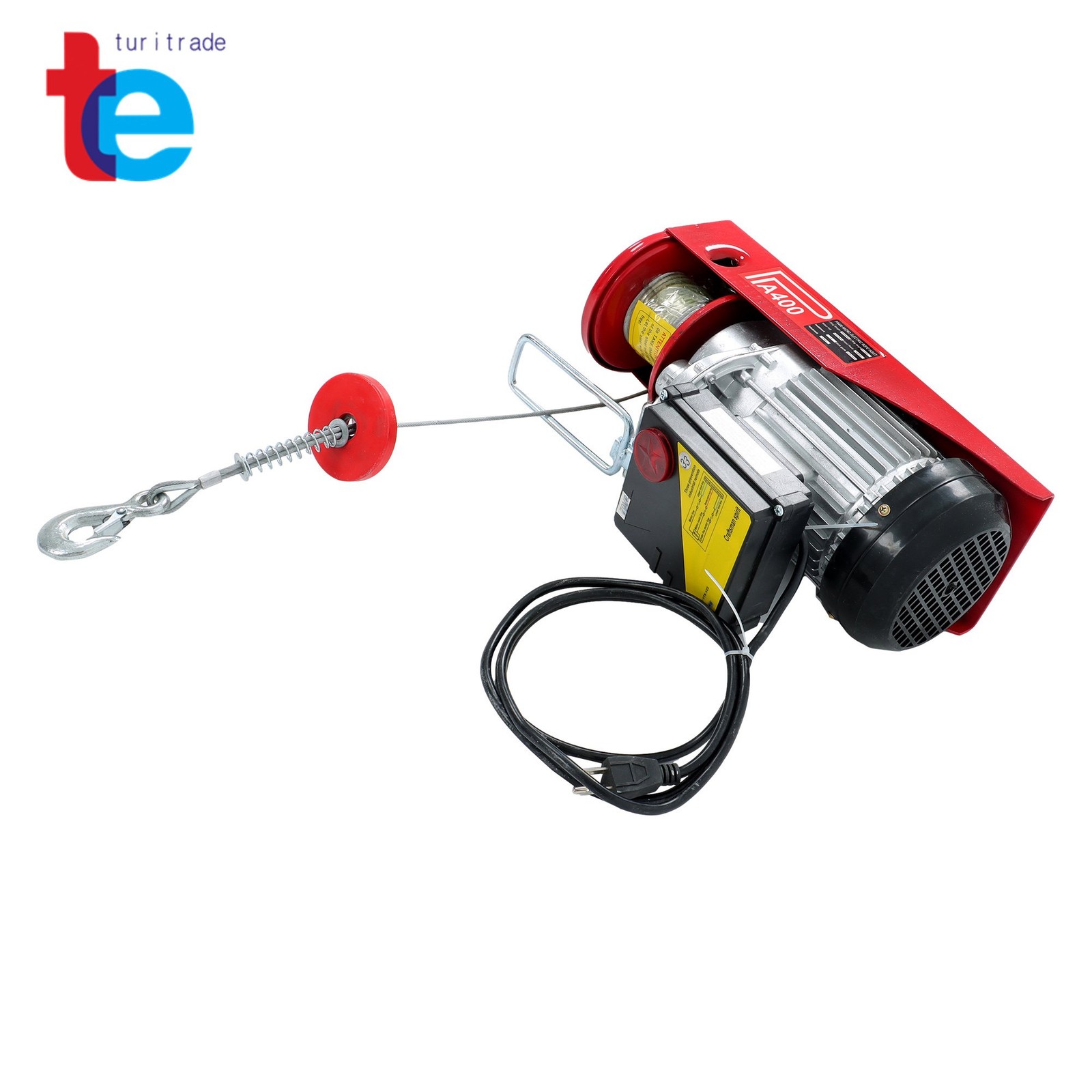 880LBS Wireless Remote Control Electric Hoist 110V 980W Maximum Height 40ft