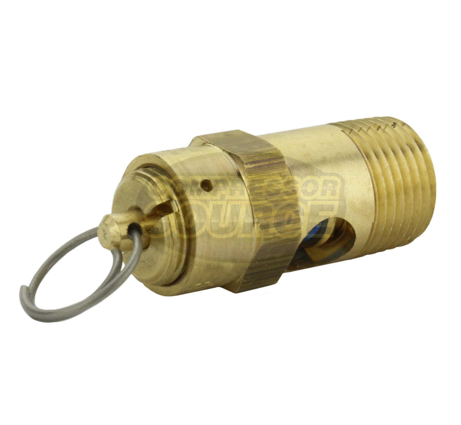 150 PSI 3/8″ Male NPT Air Compressor Safety Relief Pop Off Valve Solid Brass USA