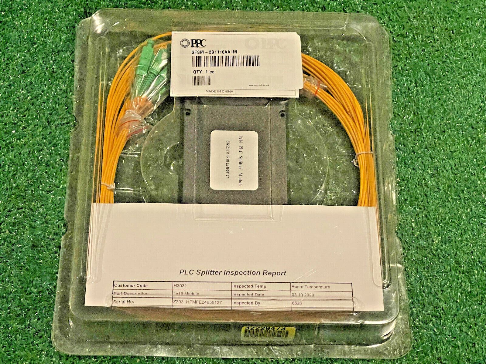 PPC SFSM-2B1116AA1M 1×16 Box Style PLC Splitter Module