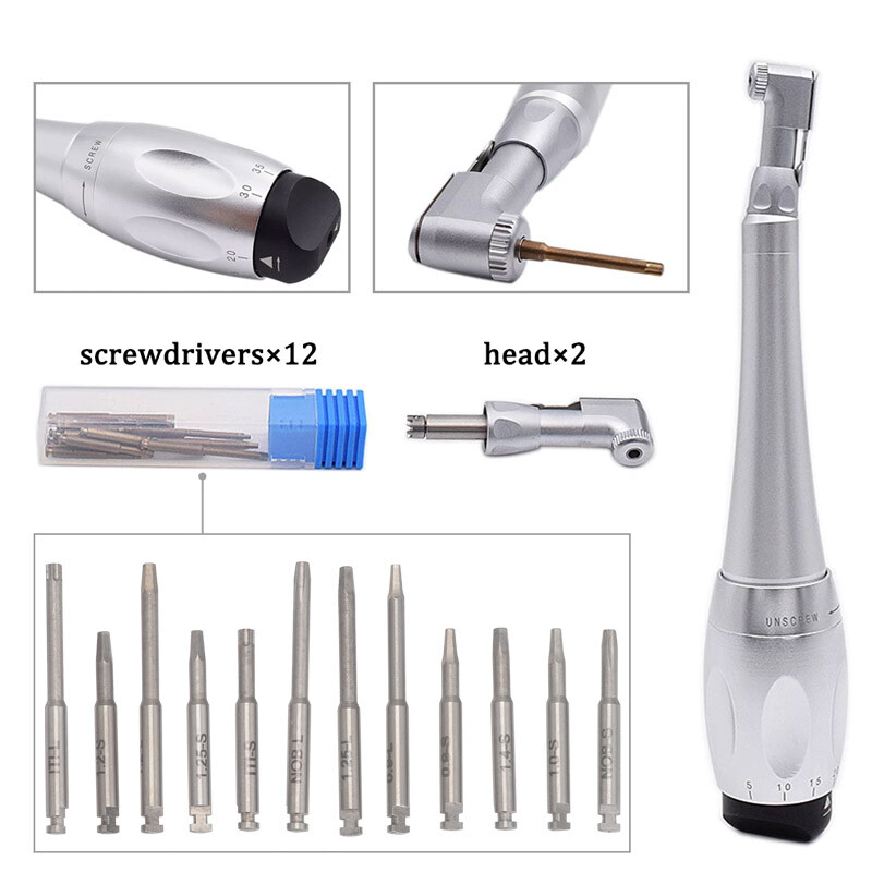 Dental Universal Implant Torque Wrench 16pcs Drivers Dental Implant Instrument