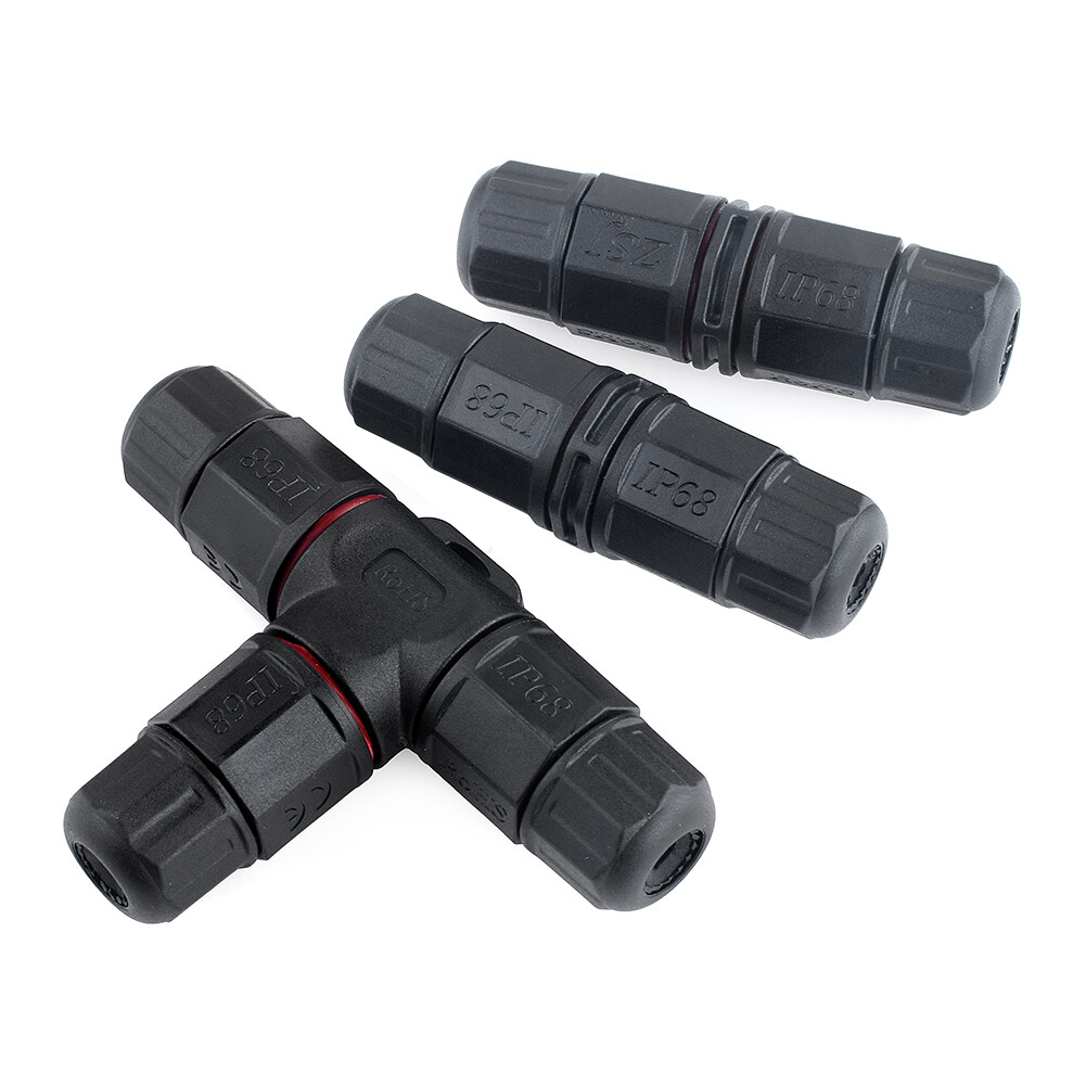 IP67 Waterproof Electric Cable Wire 2/3 Pin Connector Outdoor Outlet