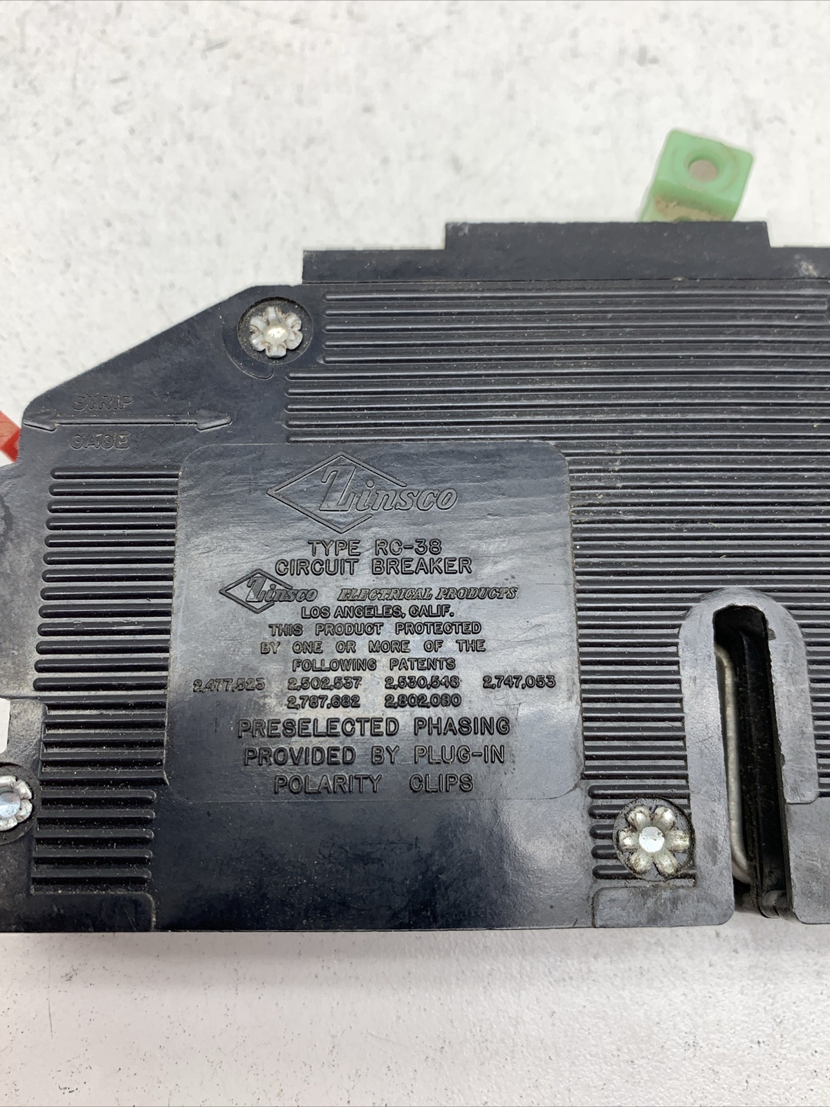 Zinsco RC38-30 30-Amp Double Pole Common Trip Slim Circuit Breaker 30A