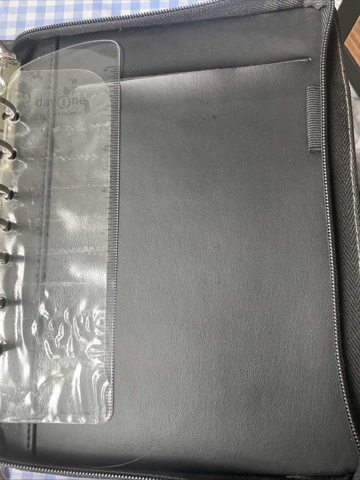 Notebook Organizer Multiple Pockets With Handle NWOT Back By Franklin Dovay