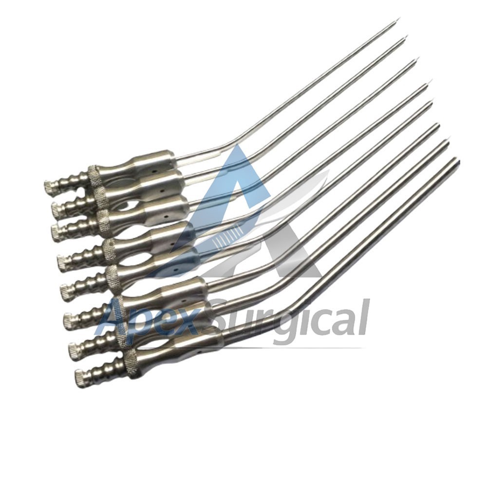 Frazier Suction Tube 6,7,8,9,10,11,12,15 Surgical Diagnostic Instrument Set of 8