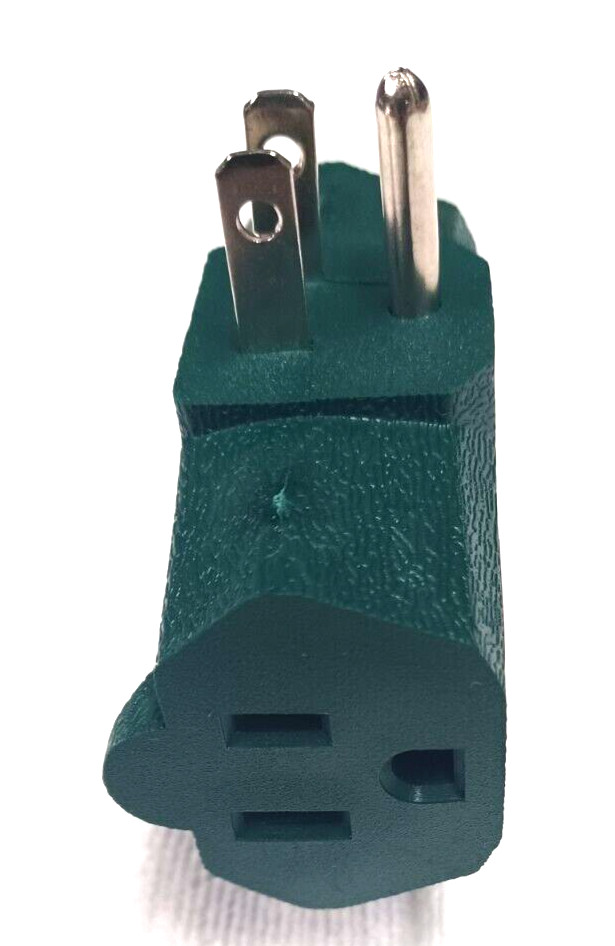 WALL TAP 3 WAY OUTLET PLUG ADAPTOR 15 AMP 125 VOLT 1875 WATT