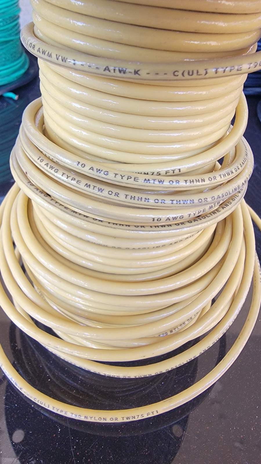 Southwire Partial Roll THNN Brown & Yellow 10 AWG Approx 400′ – 15.2 Lbs TOTAL