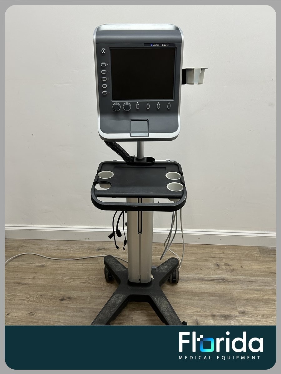 2014 SONOSITE S-NERVE PORTABLE ULTRASOUND MACHINE REF P09417-66 WITH CART **