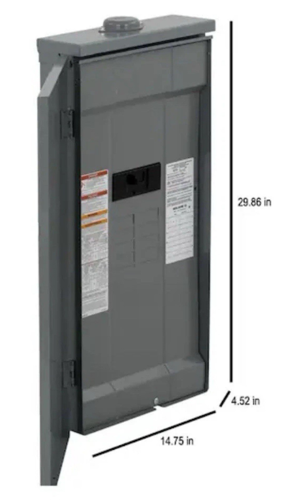 Square D Homeline Outdoor 200 Amp 8 Spaces 16 Circuits Main Breaker Panel Box