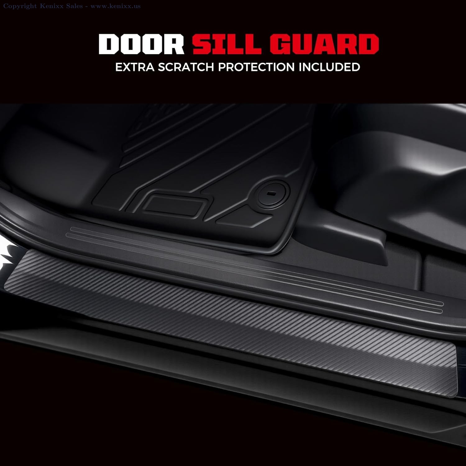 Kia Telluride 2020-2025 TPE All Weather Floor Mats Set, 7/8 Seats, Custom Fit