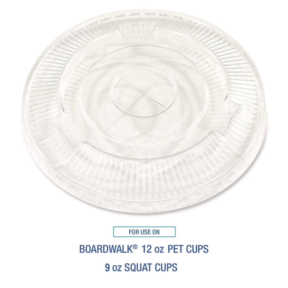 Boardwalk PET912STRAW Straw-Slot Lids For 9 oz Squat & 12 oz Cups (1000/CT) New