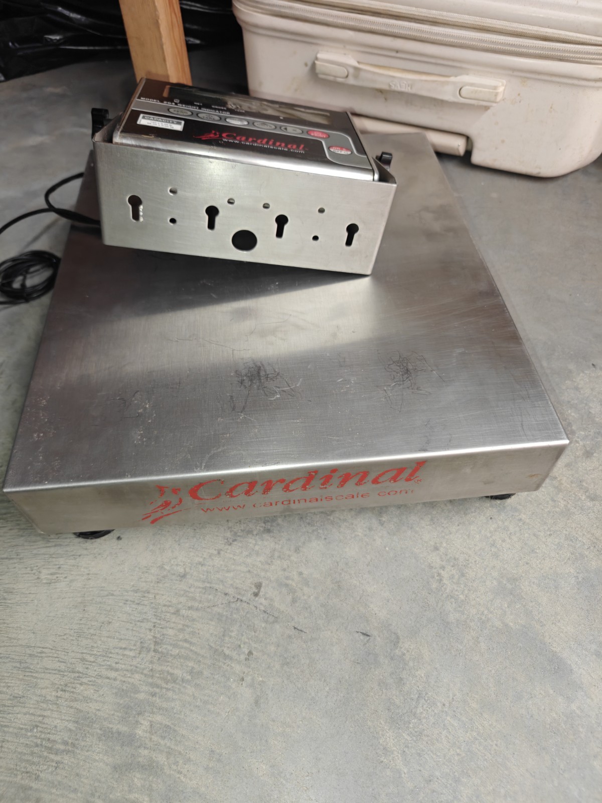 Cardinal Detecto 204 Digital Scale Indicator w/ Platform, Tare/Zero, Backlit