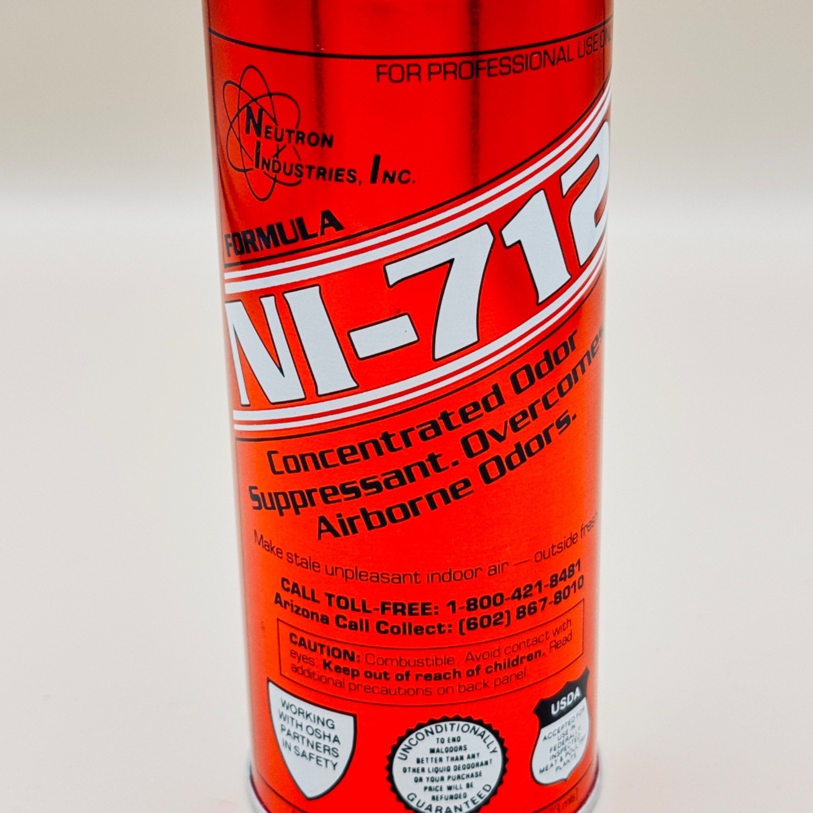 3 Cans of NI-712 Odor Suppressant 16 oz Neutron Industries Spray NO Sprayers
