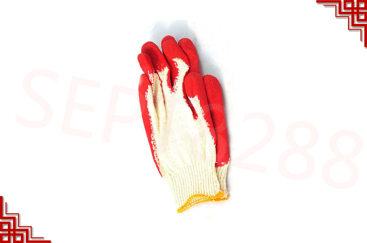 80 Pairs PREMIUM Red Latex Rubber Palm Coated Work Safety Gloves =Made in China=