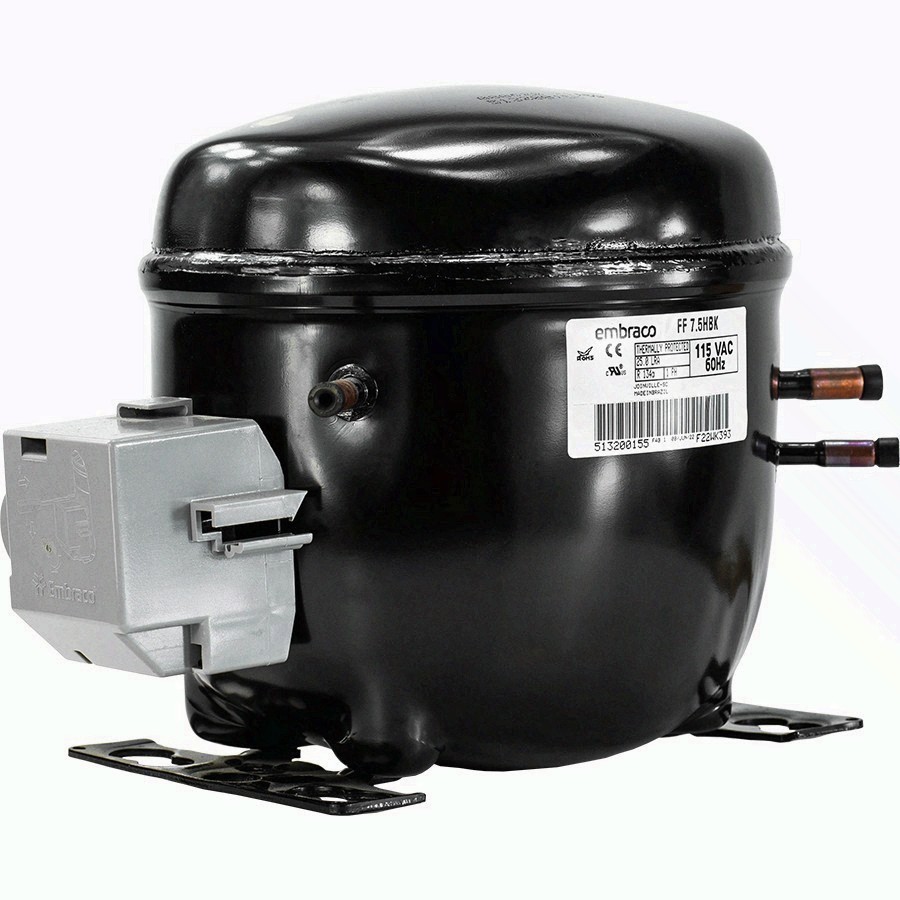 Embraco FF7.5HBK Replacement Refrigeration Compressor 1/5 HP R-134A R134A