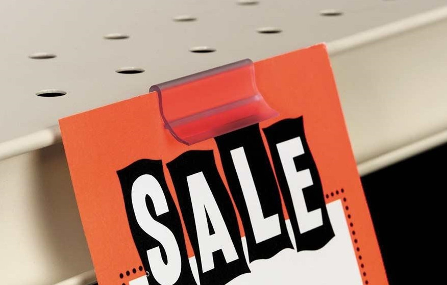 Shelf Channel Sign Holders- Friction- 25 pieces- Retail sign holders for gondola