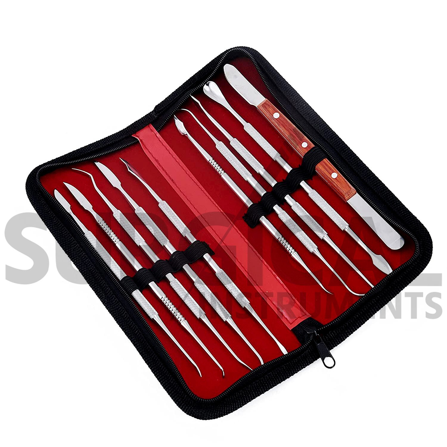 German Grade 10 Pcs Wax Carving & Sculpting Tools Set Dental Instrument Kit