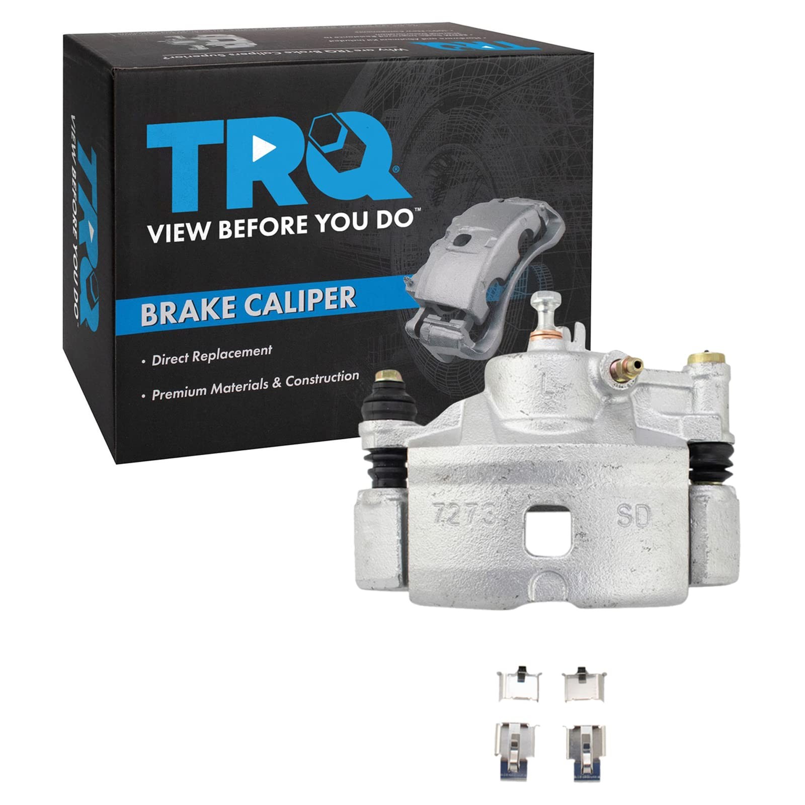 TRQ Front Left Brake Caliper w/Bracket Drivers Side Compatible with 1990-2000 Ho