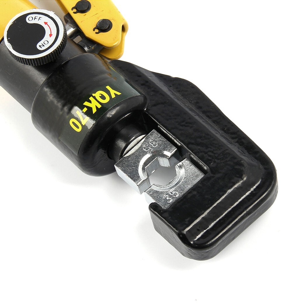 10 Ton Hydraulic Crimper with 8 Dies & Storage Case – Crimping Tool for Wire Lug