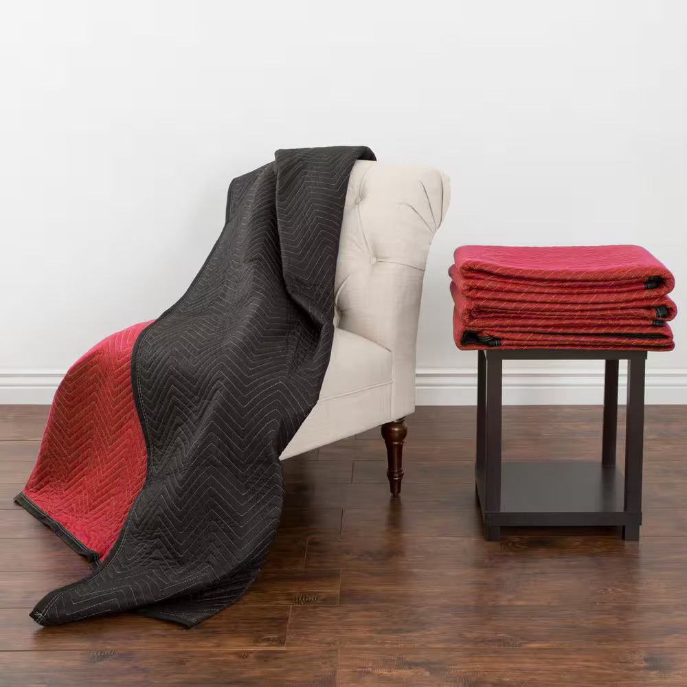 80 In. L X 72 In. W Heavy-Duty Padded Moving Blanket