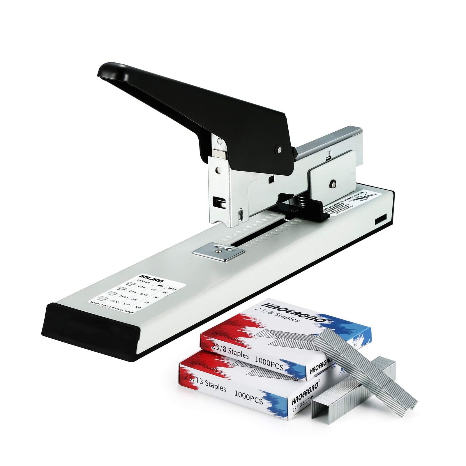 Heavy Duty Stapler with 2000 Staples: 100 Sheets High Capacity Manual Office …