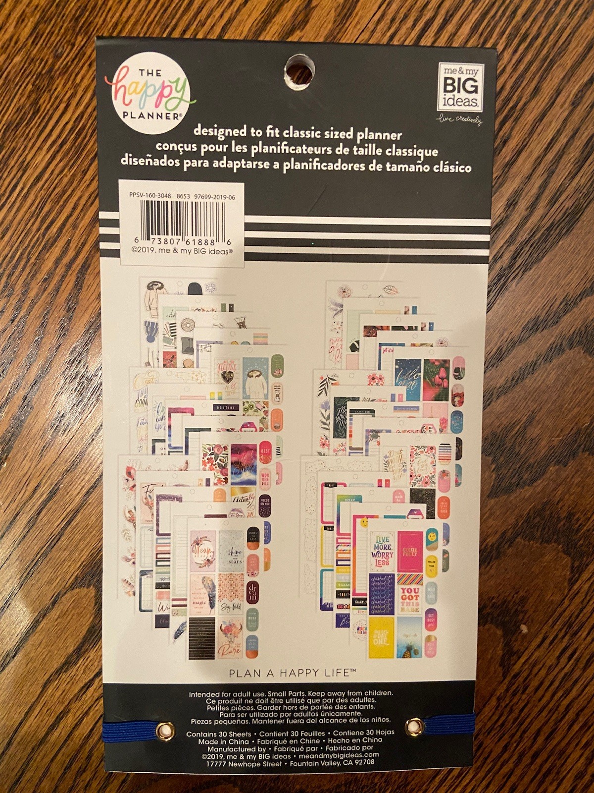 The Happy Planner Color Story 4 Sticker Sheet Pad 486 Pcs Big Ideas Classic New