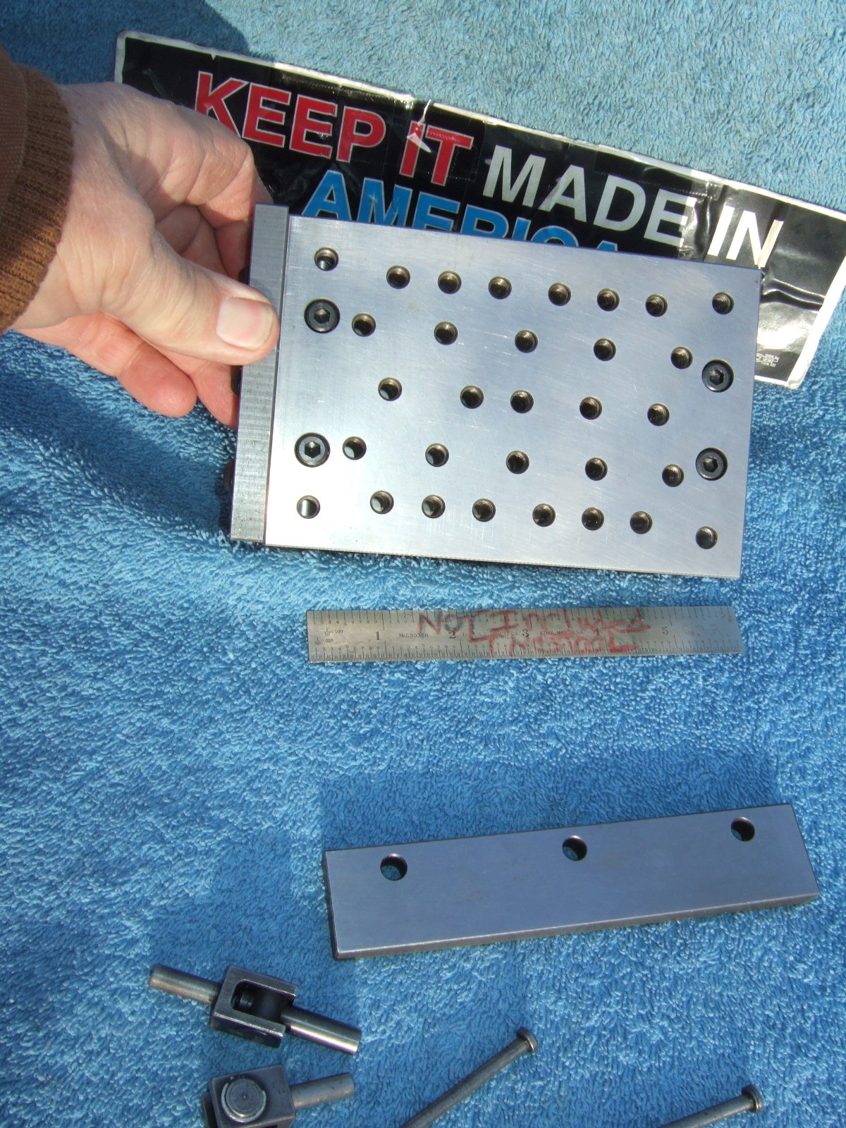 HERMANN SCHMIDT PNM4X6 Single Angle Adjustable Sine Plate Used $1150 WHEN NEW Q2