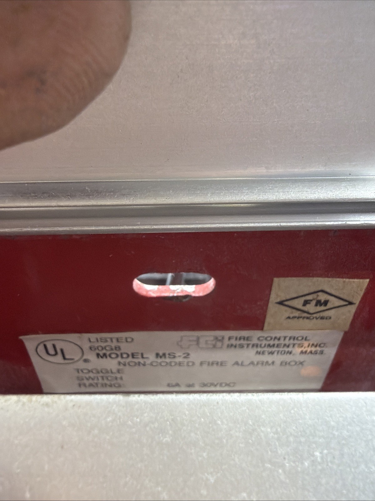 FCI MS-2 non-coded Fire Alarm Box NO Keys 11 Available Free Shipping