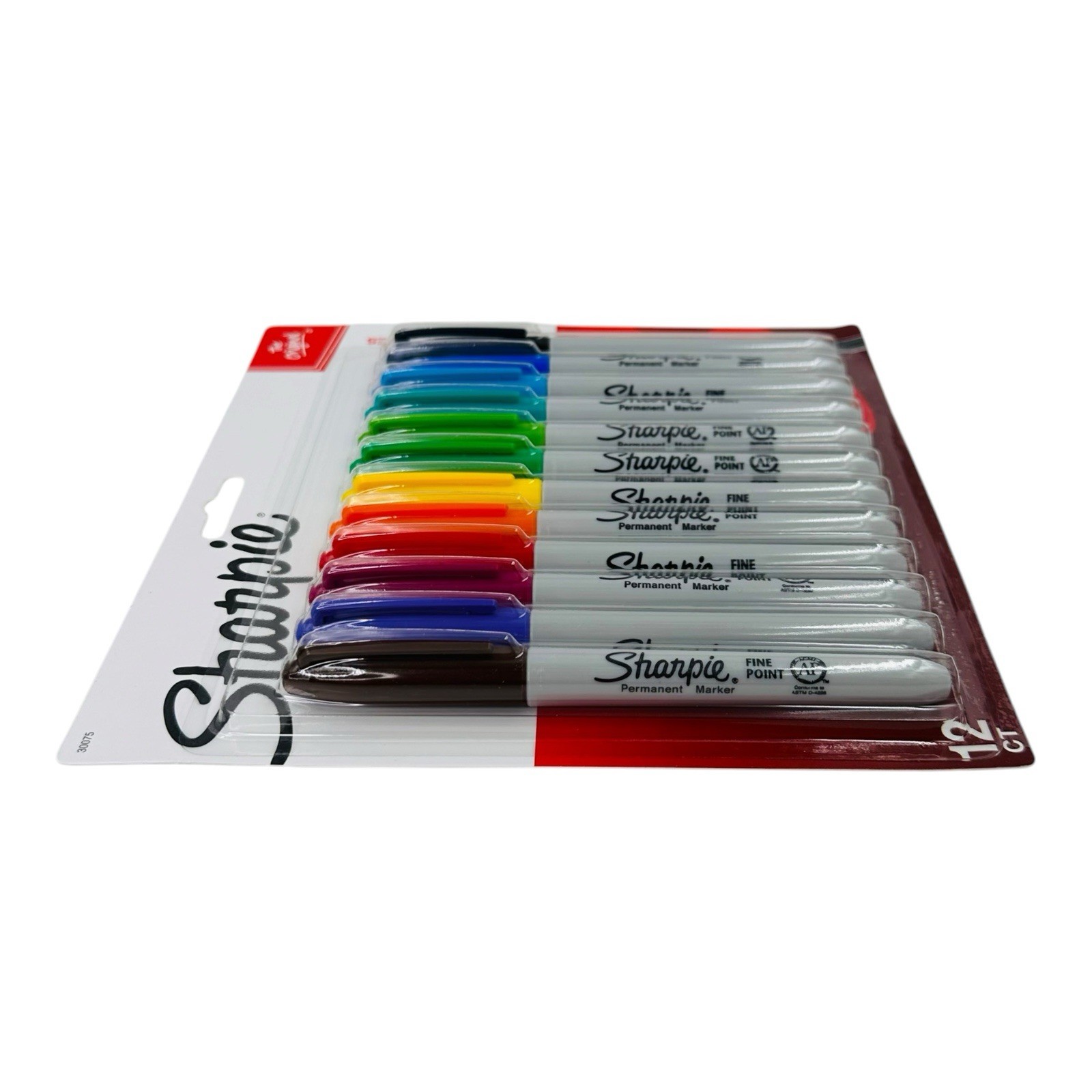 12 Markers Sharpie Assorted Color Fine Point Permanent Markers