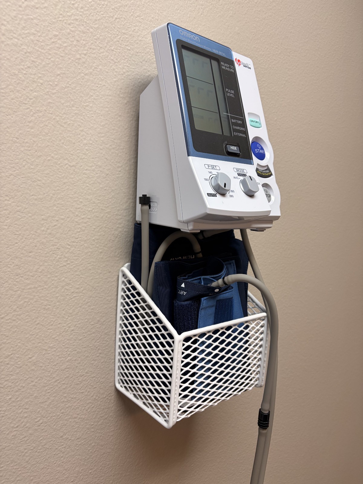 Wall Mount/Basket Kit (Omron-HEM-9) for Omron Blood Pressure Monitor