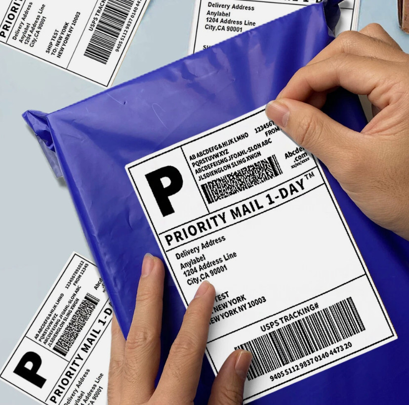 4″x6″ Fanfold Direct Thermal Shipping Labels for Zebra and Rollo Printers 500 PC