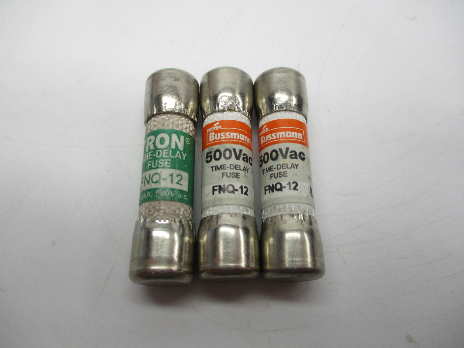 BUSSMANN TRON FNQ-12 FUSE LOT OF 3 ASSORTED NSNP