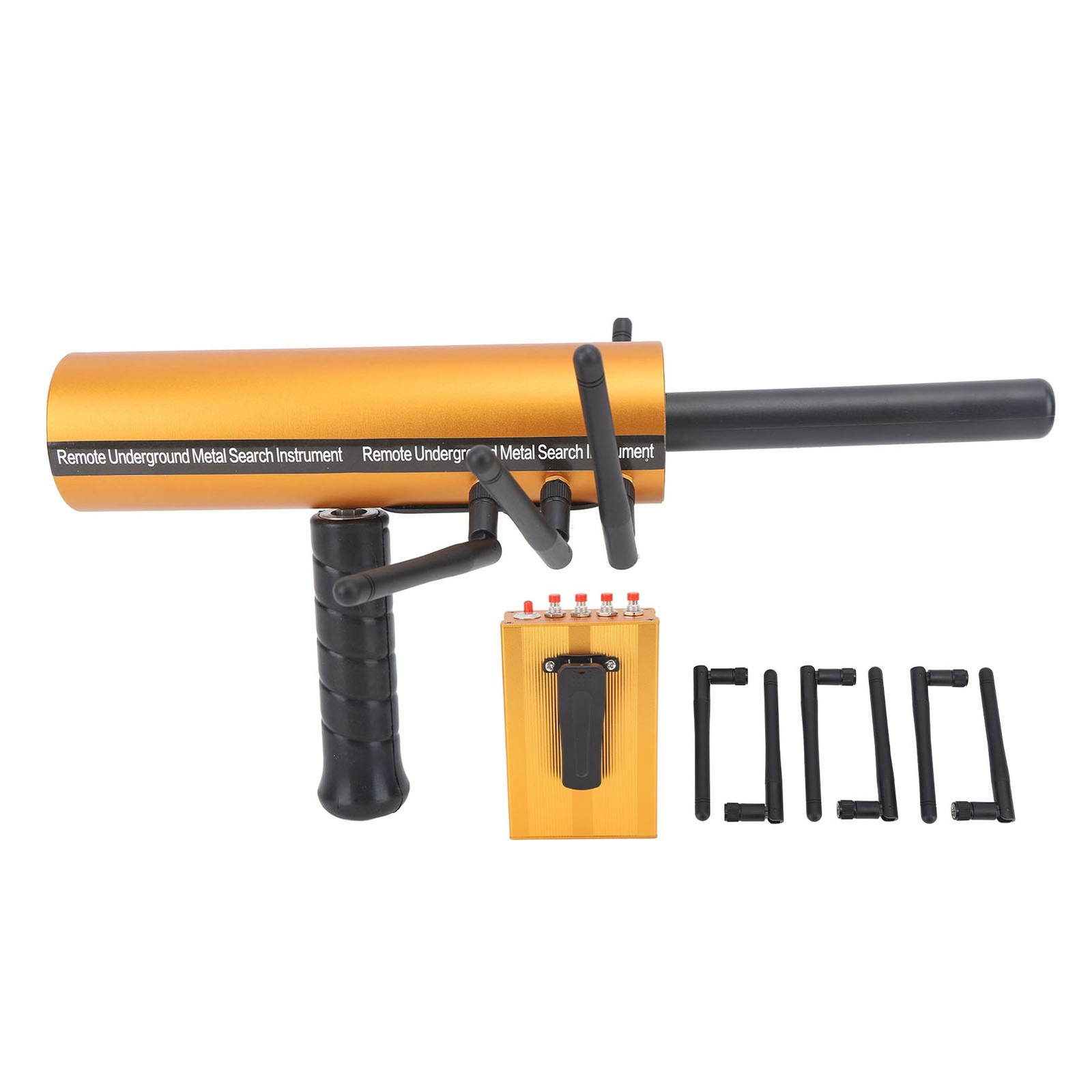 AKS Metal Detector Handheld 6 Antenna Metal Pinpointer 30m Depth 1200m Range