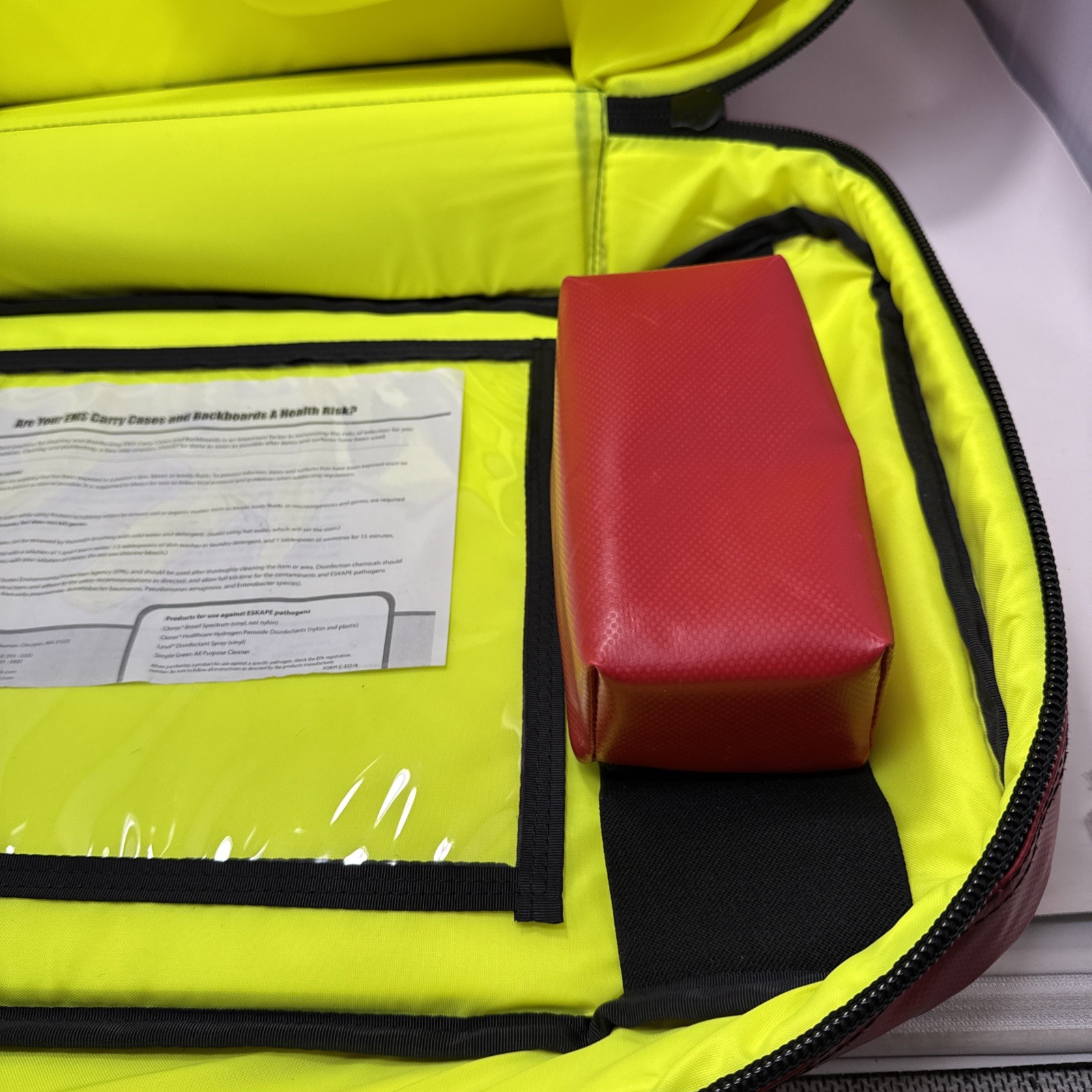 Iron Duck Lucas 2 Red BLS Backpack First Responders EMT Medical Trauma Bag READ!