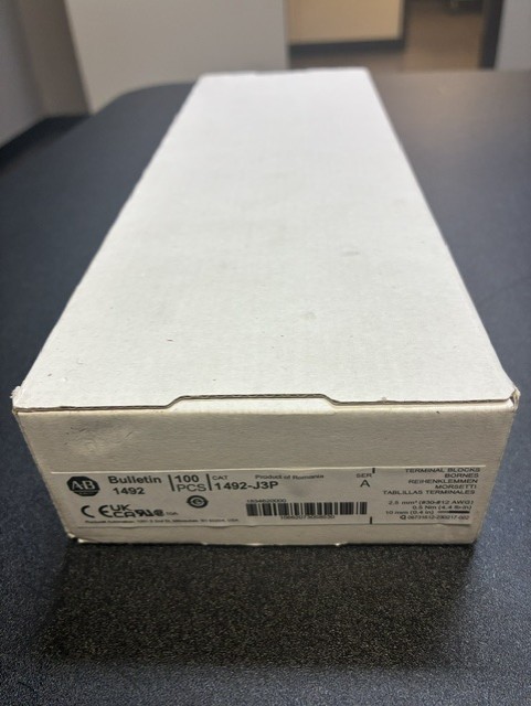1492-J3P, Allen Bradley, Terminal Block, 20A, 600V AC/D New Box of 100PCS